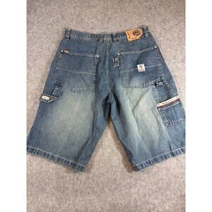 Vintage Pepe Jeans Jorts Shorts Mens 38 Blue Denim Cotton Baggy Relaxed Fit Y2K